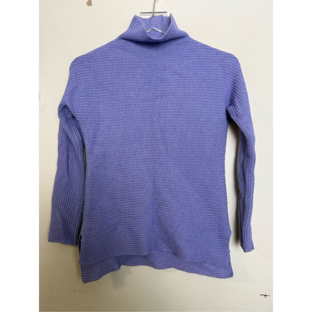 Bartolini Wool And Cashmere Blend Mock Turtleneck Sweater Small Lavendar Purple